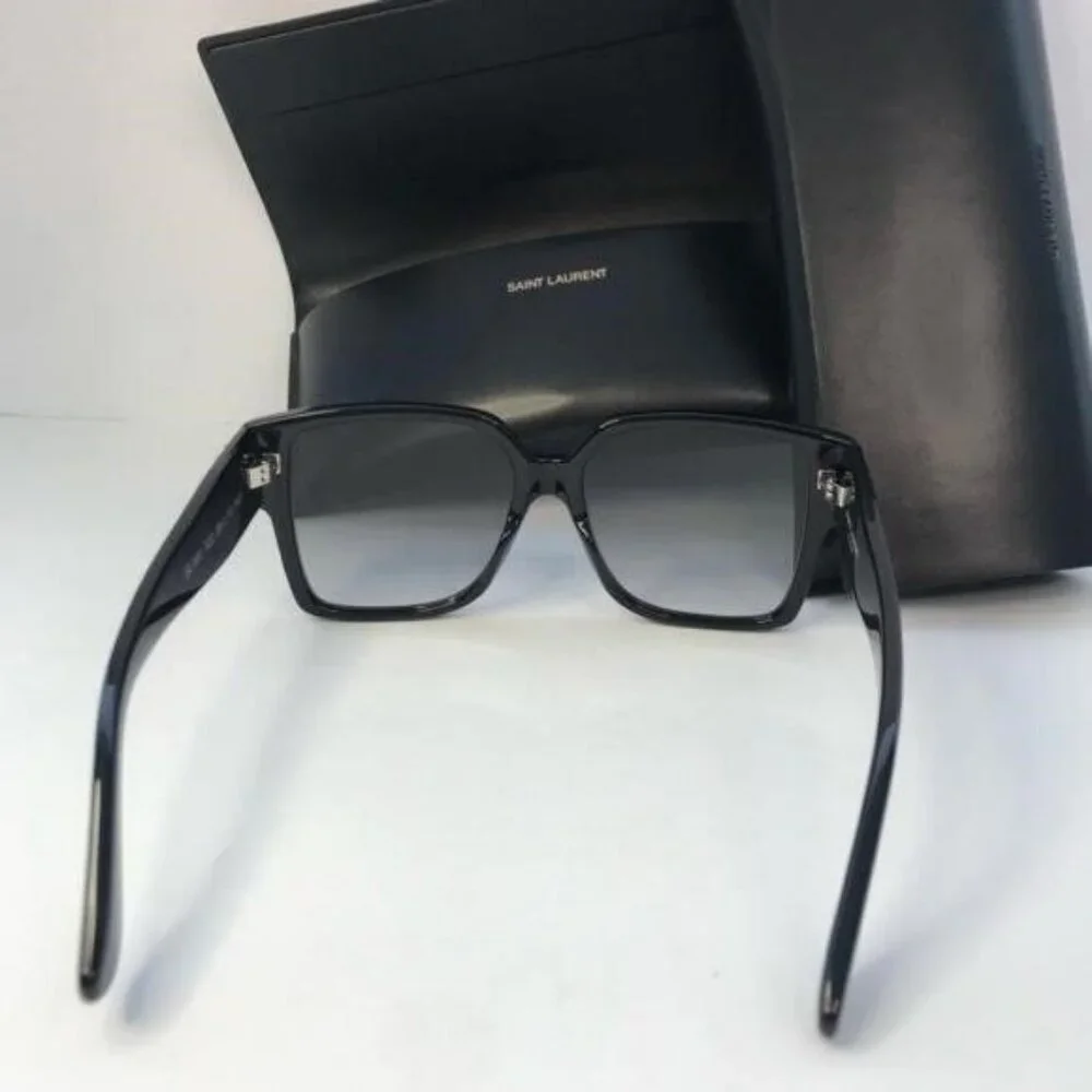New  - 💯 Authentic Saint Laurent Black Grey Sunglasses SLM9 - Picture 13 of 13